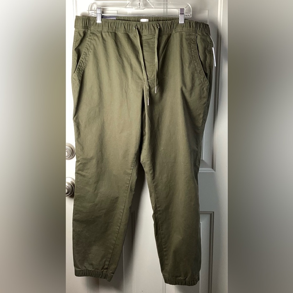 GAP Olive Green Drawstring Jogger Chinos